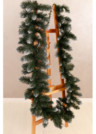 Гірлянда Королева з хвої з білими кінчиками 3м