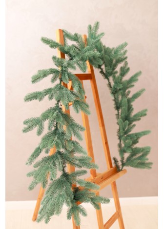 Гірлянда блакитна Lux Royal з литої хвої 2 м