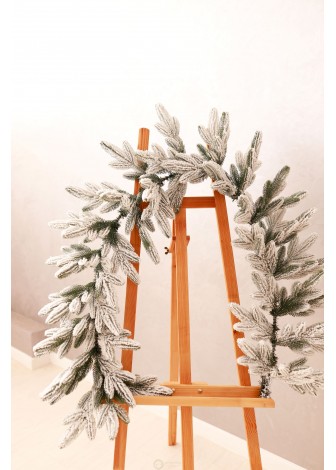 Гірлянда засніжена Lux Royal з литої хвої 2 м