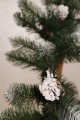 Гірлянда з хвої із засніженими шишками 2,8м