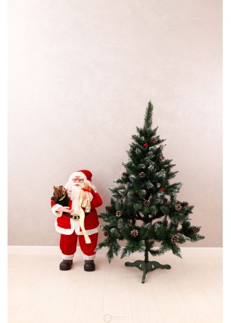 Ялина Елітна з шишками та червоною калиною 1,3м