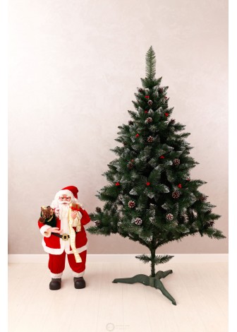 Ялина Елітна з шишками та червоною калиною 1,8м