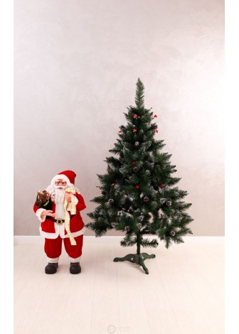 Ялина Елітна з шишками та червоною калиною 1,5м