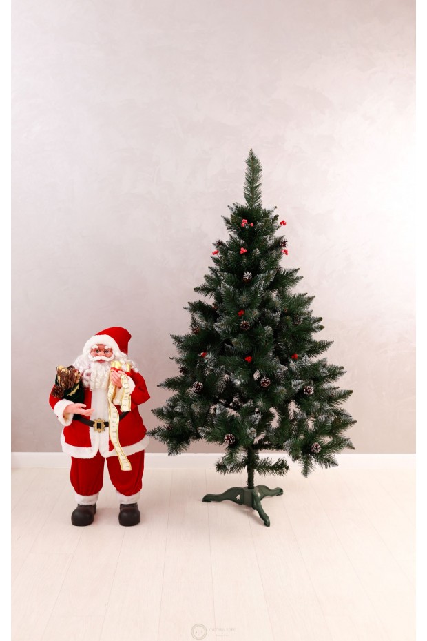 Ялина Елітна з шишками та червоною калиною 1,5м