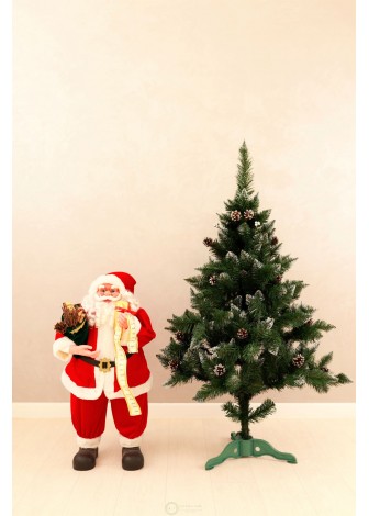 Ялина Елітна з шишками та срібною калиною 1,3м