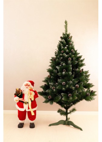 Ялина Елітна з шишками та срібною калиною 1,8м