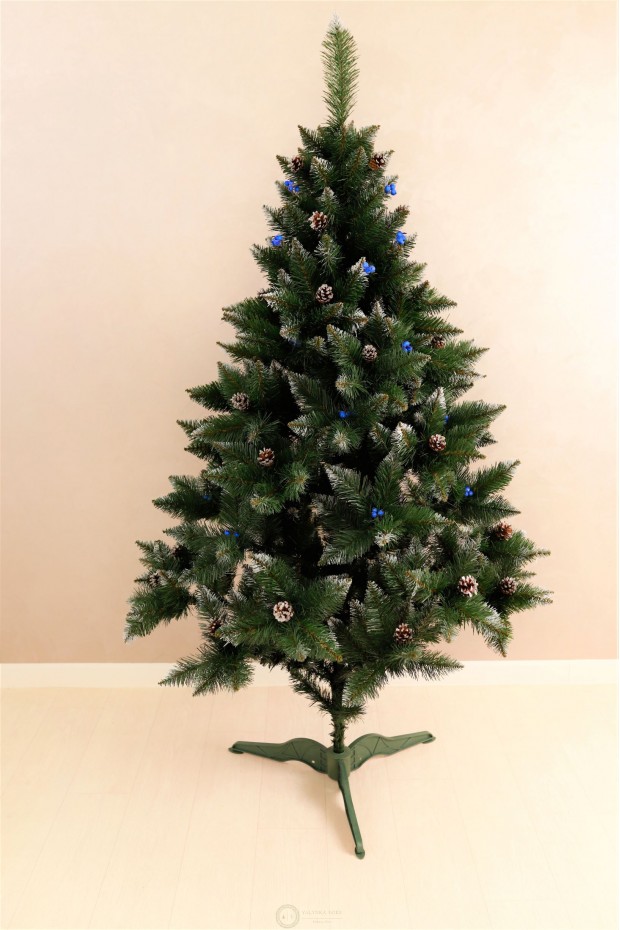 Ялина Елітна з шишками та синьою калиною 1,8м