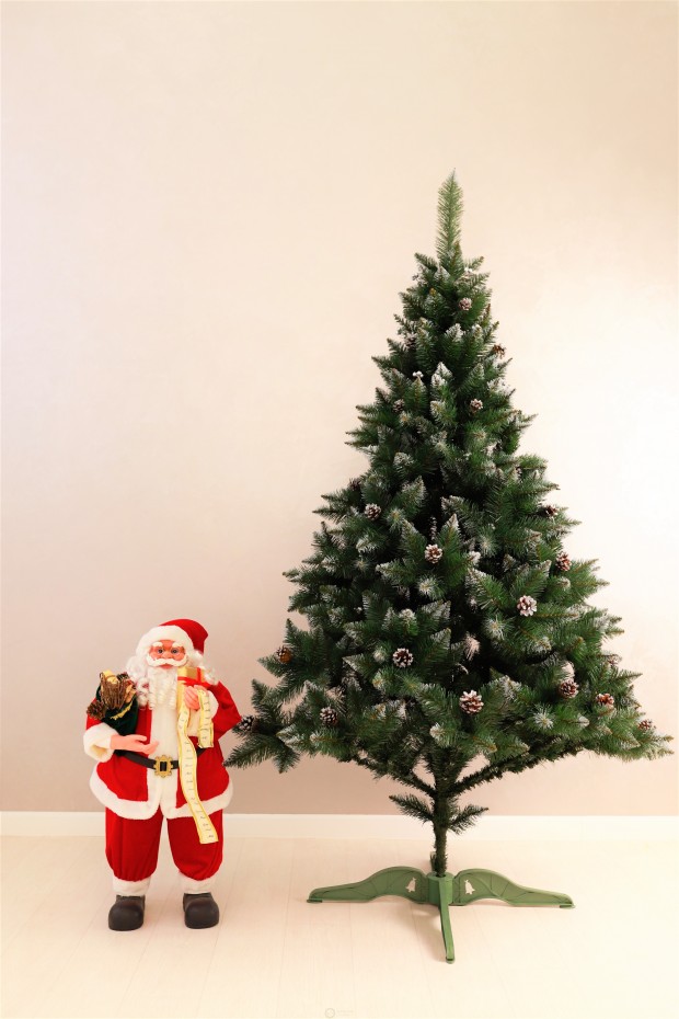 Ялина Елітна з шишками та срібною калиною 2,0м