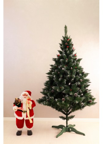 Ялина Елітна з шишками та червоною калиною 2,0м