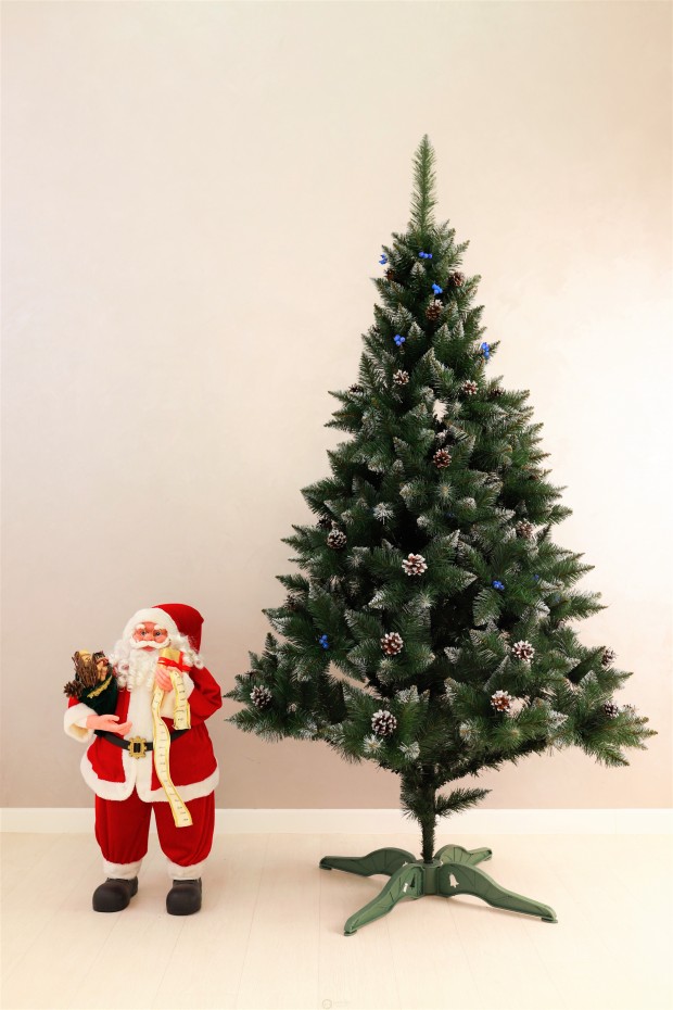 Ялина Елітна з шишками та синьою калиною 2,0м