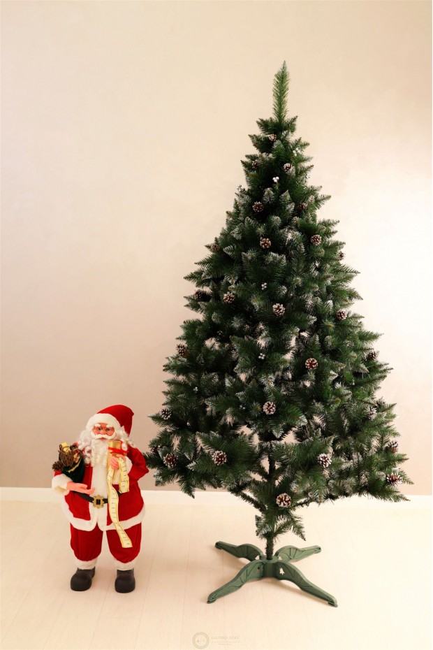 Ялина Елітна з шишками та срібною калиною 2,5м