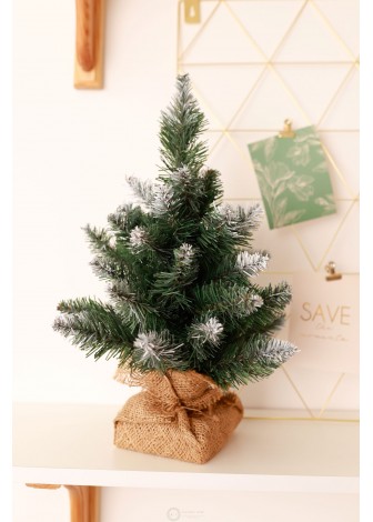 Ялинка Королева настільна в мішковині 0,4 м