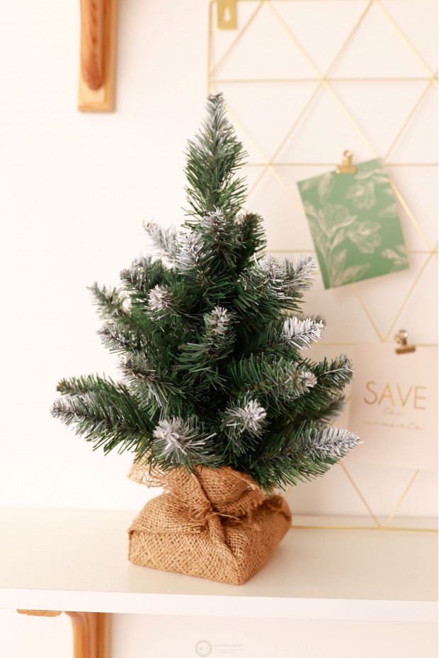 Ялинка Королева настільна в мішковині 0,4 м