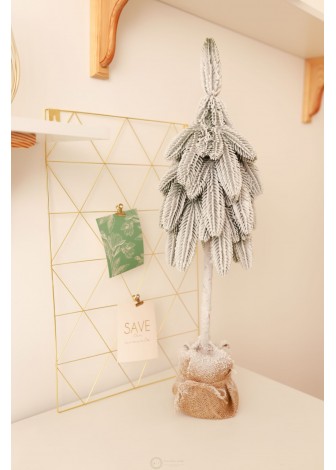 Ялинка засніжена офісна на високій ніжці 67см