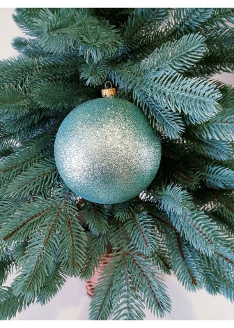 Ялинкові кулі "Блиск", м'ятні, пластик, D 13 см