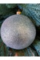 Ялинкові кулі "Блиск", срібні, пластик, D 13 см