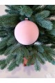 Ялинкові кулі "Оксамит", рожеві, пластик, D 13 см