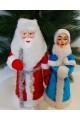 Набір новорічних фігур "Дід Мороз та Снігуронька" під ялинку 50 см