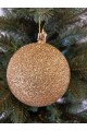 Набір ялинкових куль "Блиск", золоті, пластик, 4 шт, D 8 см