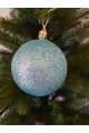 Набір ялинкових куль "Блиск", м'ятні, пластик, 4 шт, D 8 см