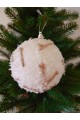 Набір ялинкових куль "Рафаелки", засніжені, пластик, 2 шт, D 10 см (SH236)