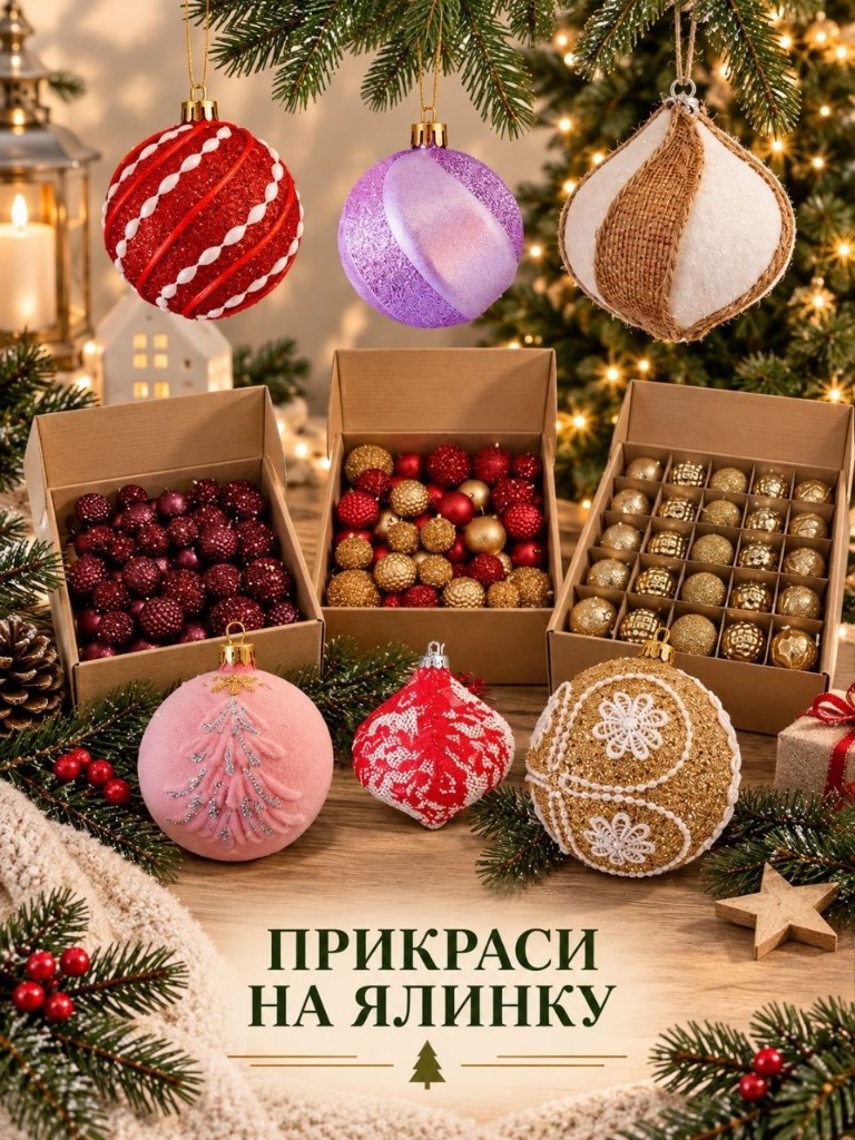 Прикраси на ялинку